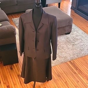 Black and White Evan-Picone Skirt Suit